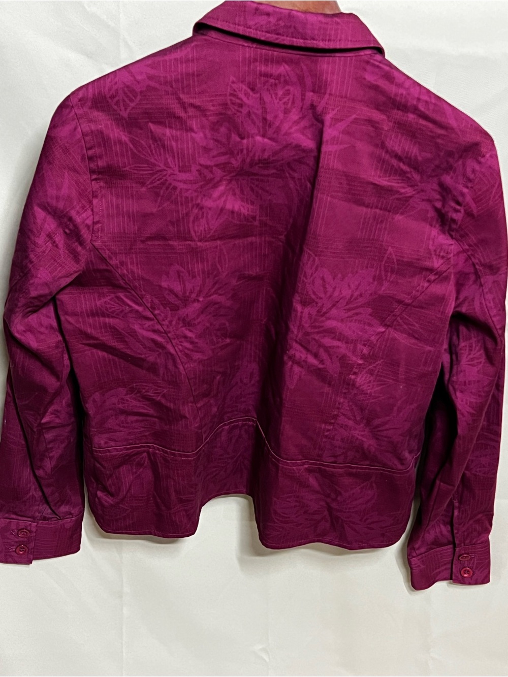 Christopher & Banks Raspberry Zip-Front Blazer - Picture 6 of 8